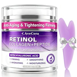 Retinol Collagen Neck Firming Cream with Gua Sha AH-8 Peptide Tightening Facial Moisturizer with Hyaluronic Acid Lifting for Jawline Décolleté Fine Line Day and Night Skin Care 1.7fl.oz / 과샤가 함유된 레티놀 콜라겐 넥 피밍 크림 AH-8 펩타이드 히알루론산으로 조이는 얼굴 보습제 강화 리프팅으로 턱선 데콜레 파인 라인 주간 및 야간 스킨 케어 1.7fl.oz