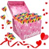 Fruidles Swirl Multicolor Heart Lollipop, Heart Design, Party Bag Fillers,