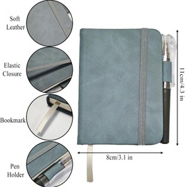 Hganxiu Pocket Notebook Small,Mini Notebook for Work,4 PCS Small Notepad