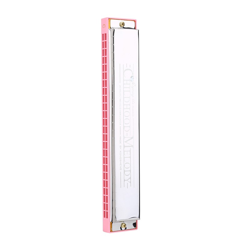 24 Holes Key of C Metal Harmonica Mouth Organ Children