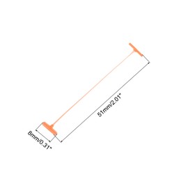 sourcing map Standard Tagging Fasteners,Plastic Regular,Standard Label Gun Price Tagging Barbs for Garment Price Tag Label Tagging Barbs 50mm/2 Inch,Pack of 1500 Orange Red