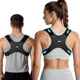 MRLI Posture Corrector Women Back Support: 2026 New Unisex Upper Back Support for Men and Women Adjustable Posture Correction Back Support Belt Shoulder Back Brace Pain Relief Spine Straightener - XL