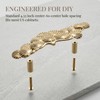 ZAMKAEEVI Cabinet Pulls Brushed Brass Drawer Handles, 2 Pack Golden
