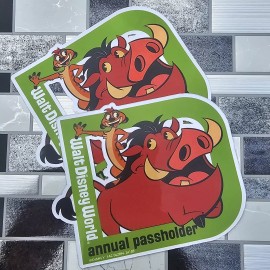 passholder Magnet  Timon And Pumba 2024,  Magnet And Sticker HOMEMADECOPY