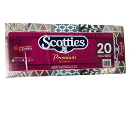 Scotties Premium 2 Ply Facial Tissues 126 Count (Box of 20)