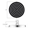 KES Rainfall Shower Head Rain Shower Head 9 inch Overhead