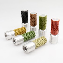 HOMESOM 1 Inch Wet Diamond Polishing Drum Wheels with 5/8"-11 Thread for Polishing Marble Granite Concrete Undermount Sink Countertop(7pcs)