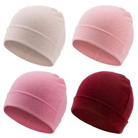 AQOKKA Newborn Baby Hat Infant Beanie Caps Soft Cotton Toddler Hats Newborn Hospital Hat for Baby Boy Girl Kid 0-24 Months