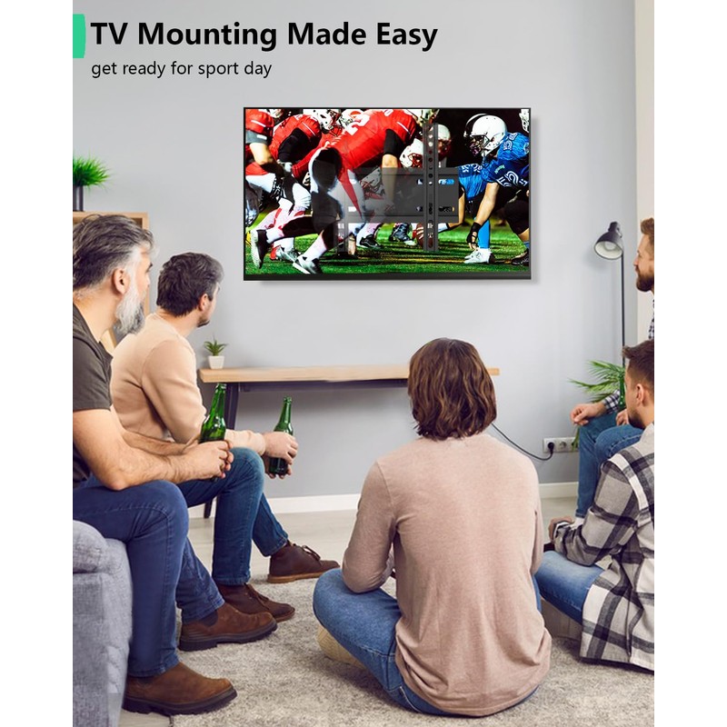 Alrhipvm Fixed TV Wall Mount for 14-43 Inches Flat Screen