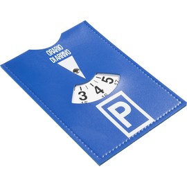 European parking disc made of faux leather