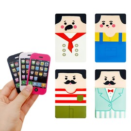 Eraser, Stationery, Elementary School Students, Cute Pencil Eraser, Uncle Bald Eraser, Souvenir, For Learning, Petite Gift, For Drawing, Drawing (Set of 7), For Kids, Students, DIY, Drawing, 2.0 x 1.2