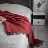 Linen & Cotton Columbus Soft Warm Blanket 100% Pure New