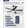 48 Inch Indoor Outdoor Large Ceiling Fans with Lights and