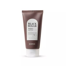 Black Sugar 블랙슈가 퍼펙트 스크럽 폼 180g Black Sugar Perfect Scrub Foam 180g [Skin Food Black Sugar Perfect Scrub Foam 180g/FREE]