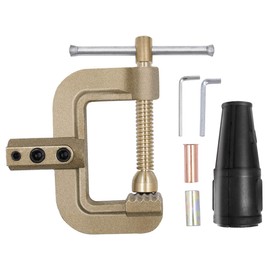 HITBOX Welding Ground Clamp Brass 0.75kg Full Cooper 400Amp High Standard Solid Brass Clamp for Industrial Use