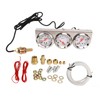 52mm Car Triple Gauge Kit White Dial 12V Oil Pressure