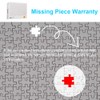 Tinyouth 1000 Pieces White Puzzle, Blank Puzzle for DIY Painting,