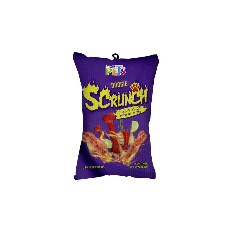 Fancy Pets Juguete para Perro Doggie Scrunch de Tela Fuego