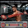 50 Lbs Max Resistance Chest Expander with Detachable BandsColour: Black