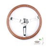 MR HELLO 15" Inch Classic Wood Grain Grip Steering Wheel