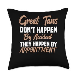 Spray Tan Tech Tanning Oil Spray Tan Kit Spray Tan Artist Throw Pillow