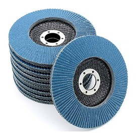 Goodway Flap Discs Diameter 115 mm x 22.23 mm Grain 80 Blue INOX 10 Pieces / Flap Discs / Abrasive Mop Disc / Flap Disc