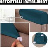 Stretch Armrest Covers Velvet Arm Covers for Chairs Couch Sofa
