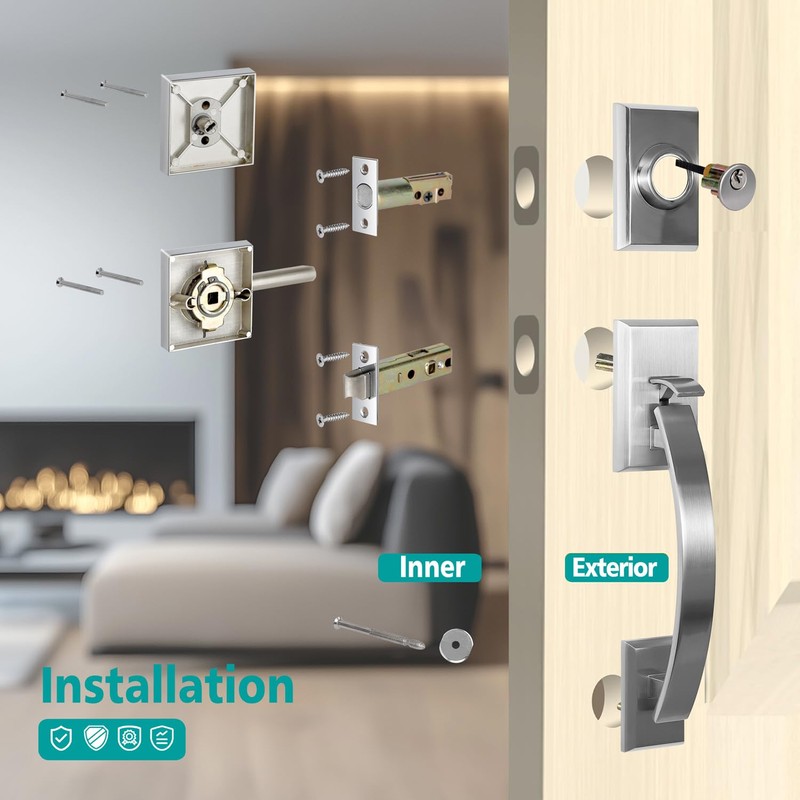 TOGU HS27D Heavy Duty Single Cylinder Handleset with Wave Style