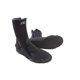 O'Neill 5mm Wetsuit Boots with Zip - Black, Size UK 4