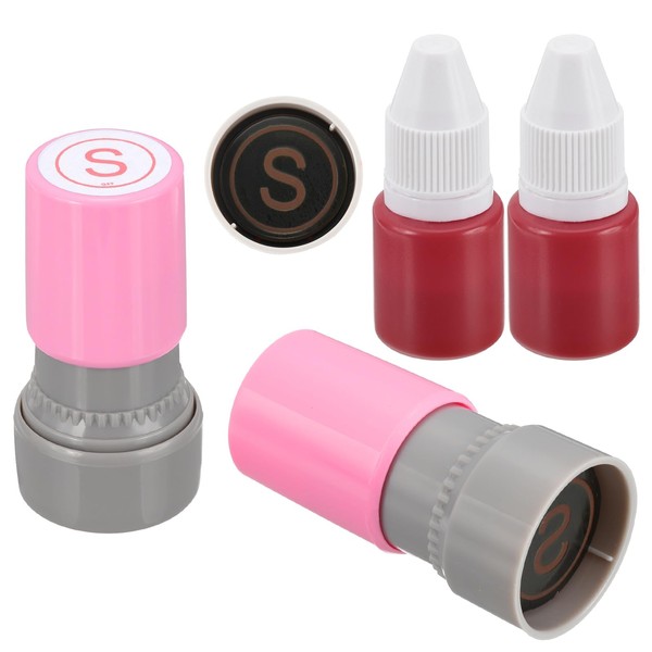 PATIKIL Letter Stamps Self Inking, 2Pcs Alphabet S Character Teacher