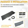 KUAFU Rear Windshield Window Compatible With 2013-2023 Polaris Ranger XP