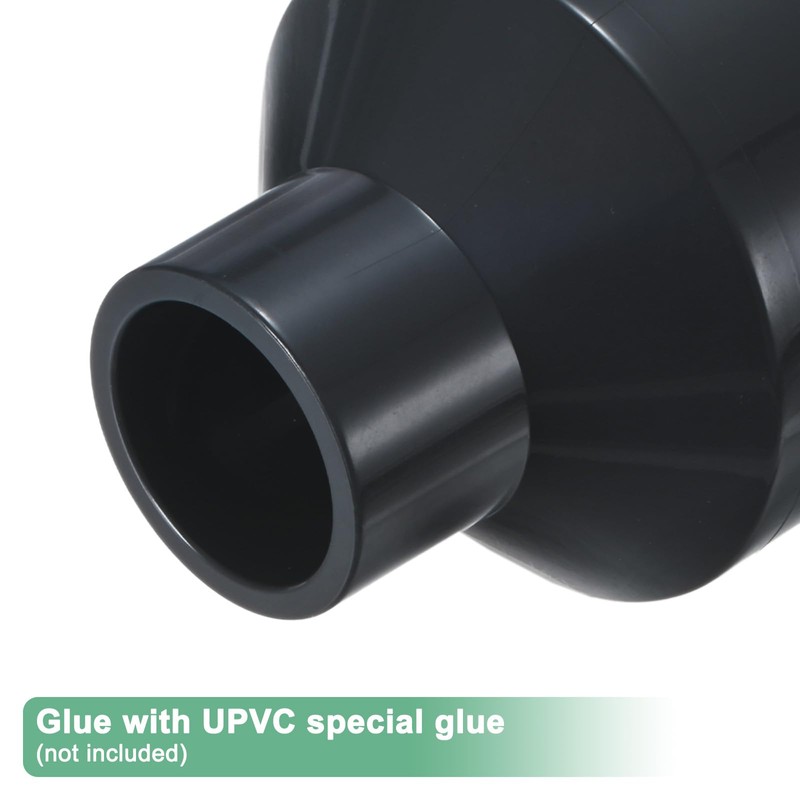 M METERXITY 2-Pack UPVC Reducer Pipe Fitting, DN40x20 Reducing Coupling
