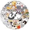 50pcs Cute Cat Series Graffiti Stickers, Waterproof Decorative Stickers, Creative