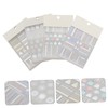 Minkissy 8sets Random Style Christmas Nail Art Stickers Embossed Snowflake