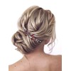 Unicra Peine para el pelo de novia de plata con