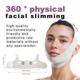 Gusruvti Reusable V Line Lifting Mask, Chin Strap for Double Chin Reducer for Women, Double Chin for Women, Neck Lift Tape Jaw Exerciser Shaper, V Shaped Face Mask- Green