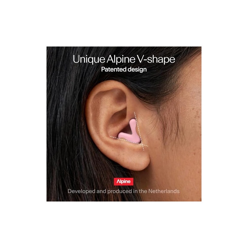 Alpine Silence Tapones de Oídos para Dormir, Viajar y Concentración