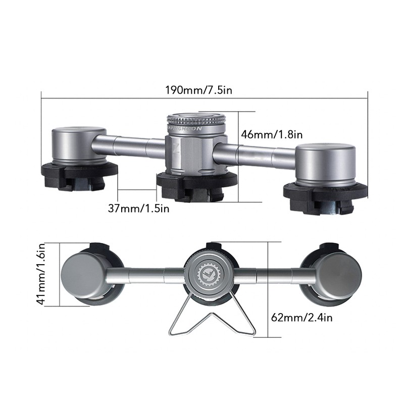 3 In 1 Butane Adapter with Stable Bracket Gas Cartridge