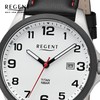 REGENT Men's Watch Titanium with Luminous Dial 11190208, Silver, black