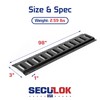 SECULOK 2PK E Track Tie Down Rail Kit 8 inch,
