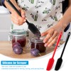Long Handle Silicone Jar Spatula Non-Stick Rubber Scraper Heat Resistant