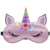Schlafmaske Reise Relax Augen Abdeckung Bett Emoji Nickerchen Augenbinde Einhorn