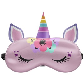Schlafmaske Reise Relax Augen Abdeckung Bett Emoji Nickerchen Augenbinde Einhorn [042]