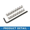 A ABSOPRO Car Door Handle Cranks Universal Window Winders Black