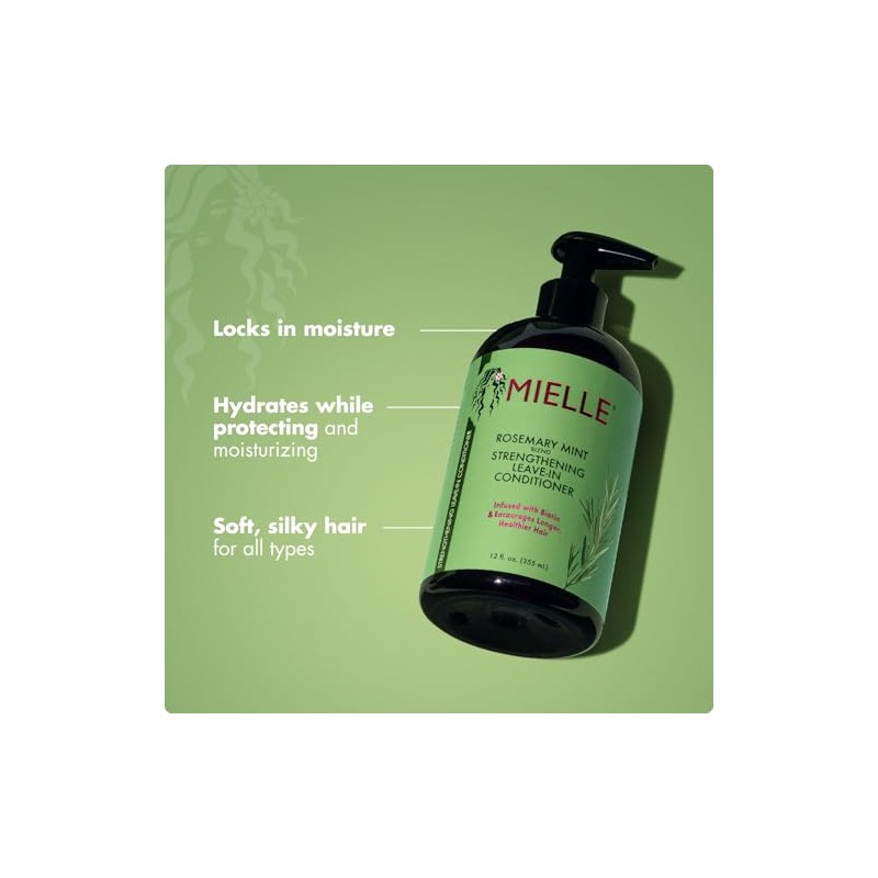 Mielle Acondicionador Leave In Menta Romero (355 ml)