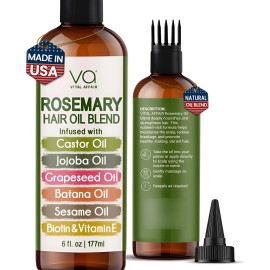 Mezcla Aceites De Romero Puro Vitamina E Y Biotina 177ml