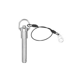 PATIKIL Quick Release Pin 12 x 50mm(1/2" x 1.97"), 304 Stainless Steel Ball Lock Safety Locating Pins with Button 25cm Prevents Loss Rope