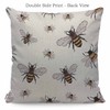 WONDERTIFY Honey Bee Cushion Cover Big Small Funny Bee Insects