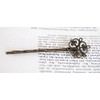 axy Vintage Hair Clip Bronze Colour, Alloy Metal