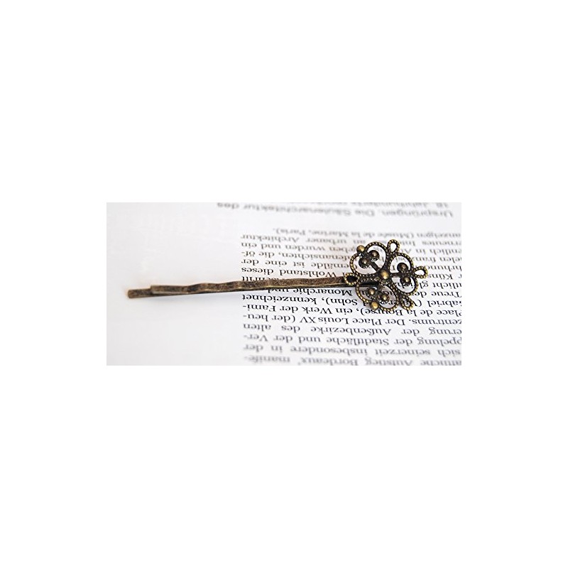 axy Vintage Hair Clip Bronze Colour, Alloy Metal